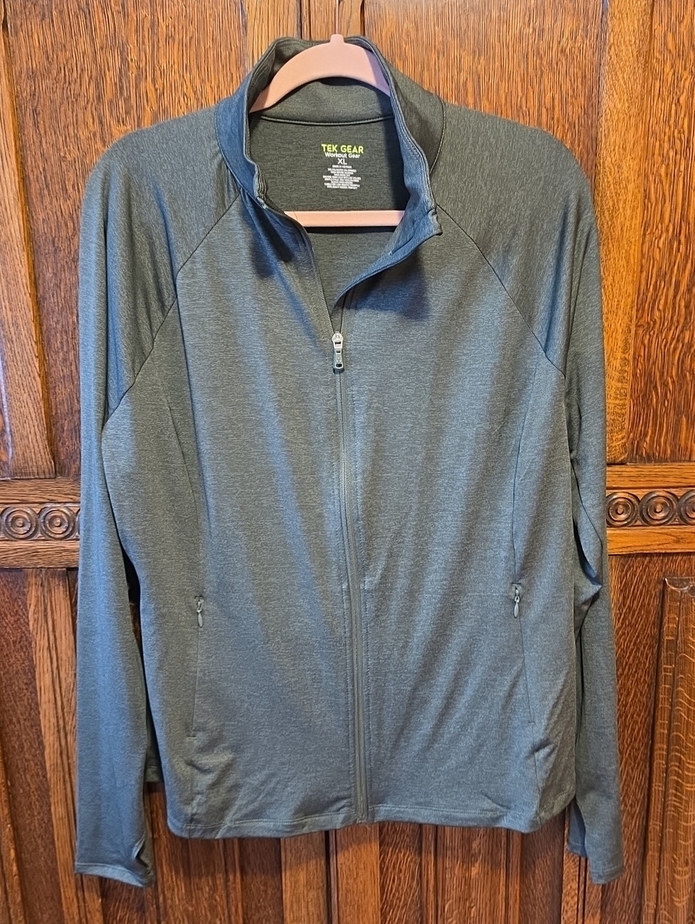 tek gear Womans Lightweight Full-Zip Jacket - Dark Green